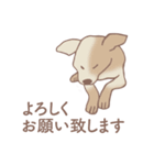 Dogs まったり Brown_1（個別スタンプ：24）