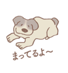 Dogs まったり Brown_1（個別スタンプ：40）