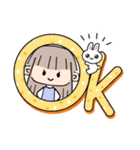 小さくて可愛い女の子スタンプ（個別スタンプ：4）
