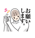 小さくて可愛い女の子スタンプ（個別スタンプ：8）