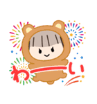 小さくて可愛い女の子スタンプ（個別スタンプ：30）