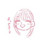 ピンク色の女の子パート1（個別スタンプ：8）