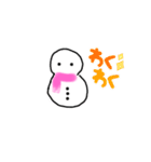 可愛い 子雪だるまちゃん（個別スタンプ：20）