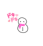 可愛い 子雪だるまちゃん（個別スタンプ：21）