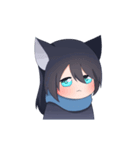 黒翼氷嵐 Vtuber GIF (公式)（個別スタンプ：7）