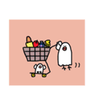 出かける鳥（個別スタンプ：4）