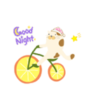 みかん自転車とねこ（個別スタンプ：7）