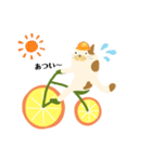 みかん自転車とねこ（個別スタンプ：8）