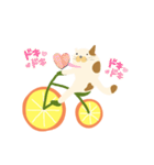 みかん自転車とねこ（個別スタンプ：11）