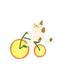 みかん自転車とねこ（個別スタンプ：15）