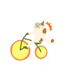 みかん自転車とねこ（個別スタンプ：16）