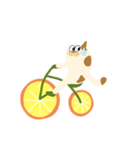 みかん自転車とねこ（個別スタンプ：18）