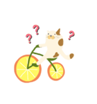 みかん自転車とねこ（個別スタンプ：30）