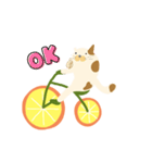 みかん自転車とねこ（個別スタンプ：32）