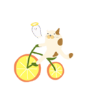 みかん自転車とねこ（個別スタンプ：38）