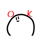 気軽に生きる丸い奴（個別スタンプ：1）