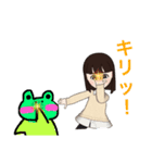 元気な女の子とケロりんちょの日常スタンプ（個別スタンプ：24）