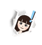 元気な女の子とケロりんちょの日常スタンプ（個別スタンプ：25）