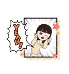 元気な女の子とケロりんちょの日常スタンプ（個別スタンプ：35）