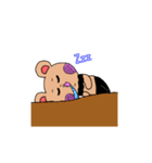 パンでできたパンくま（個別スタンプ：12）
