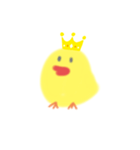 王冠ひよこ(B＆Y)（個別スタンプ：1）