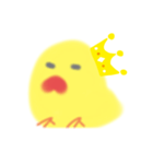 王冠ひよこ(B＆Y)（個別スタンプ：3）