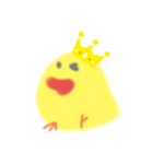 王冠ひよこ(B＆Y)（個別スタンプ：4）