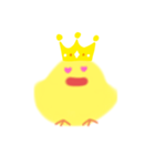 王冠ひよこ(B＆Y)（個別スタンプ：6）