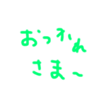 普通に文字を打つのはちょっと…の時の挨拶（個別スタンプ：11）