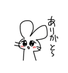 純粋なうさぎちゃん（個別スタンプ：3）