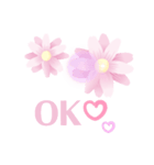 ℃-uteお花スタンプ（個別スタンプ：6）