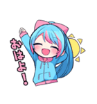 あみりちゃんパーカーバージョン（個別スタンプ：7）