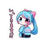 あみりちゃんパーカーバージョン（個別スタンプ：13）