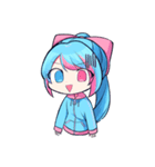 あみりちゃんパーカーバージョン（個別スタンプ：16）