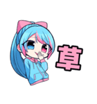 あみりちゃんパーカーバージョン（個別スタンプ：40）