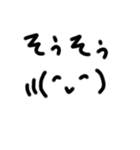 落書き風 顔文字スタンプ（個別スタンプ：6）