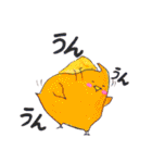 毎日つかえる 使いやすい色とり鳥インコ（個別スタンプ：11）