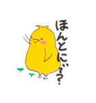 毎日つかえる 使いやすい色とり鳥インコ（個別スタンプ：14）