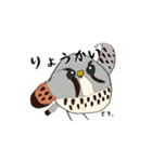 チョウゲンボウが主役！（個別スタンプ：4）