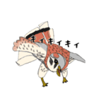 チョウゲンボウが主役！（個別スタンプ：24）