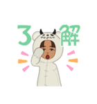 色黒タレ目クマさん（個別スタンプ：4）