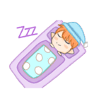 紫パーカーの男の子（個別スタンプ：7）