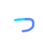 サラ文字 あ〜な行（個別スタンプ：18）