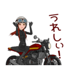 ネイキッドバイク女子3（個別スタンプ：1）