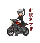 ネイキッドバイク女子3（個別スタンプ：23）