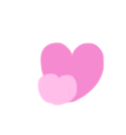 ピンクの絵文字ちゃん（個別スタンプ：1）