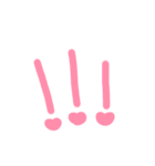 ピンクの絵文字ちゃん（個別スタンプ：5）