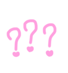ピンクの絵文字ちゃん（個別スタンプ：6）