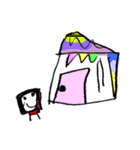 子供の描いた絵（4才）（個別スタンプ：18）