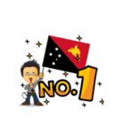 国旗No.1-（アジア/オーストラリア）（個別スタンプ：38）